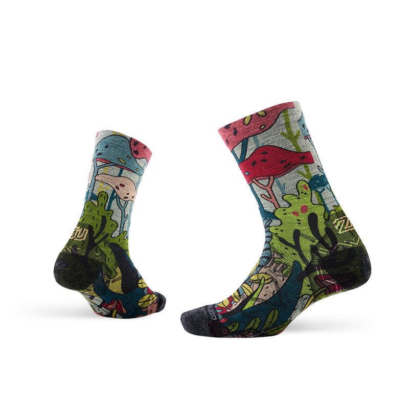 Lifestyle Pattern Merino Wool Socks Crew