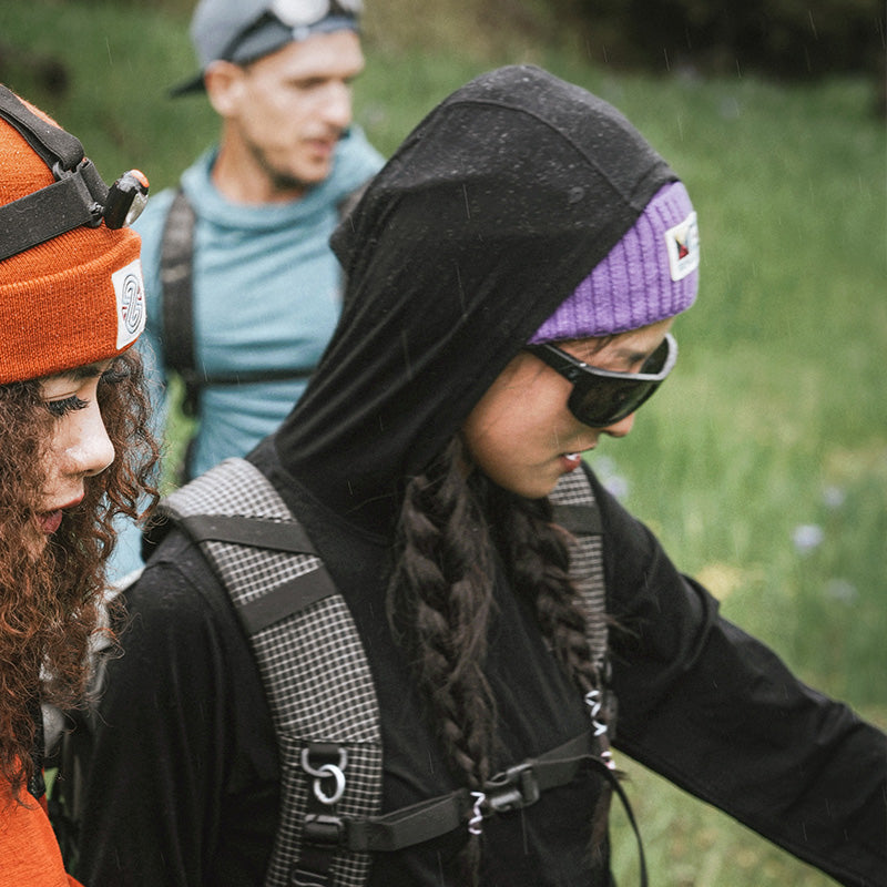 17.5μm Women‘s long-sleeved Merino Wool Hoodie Shirt (150g)