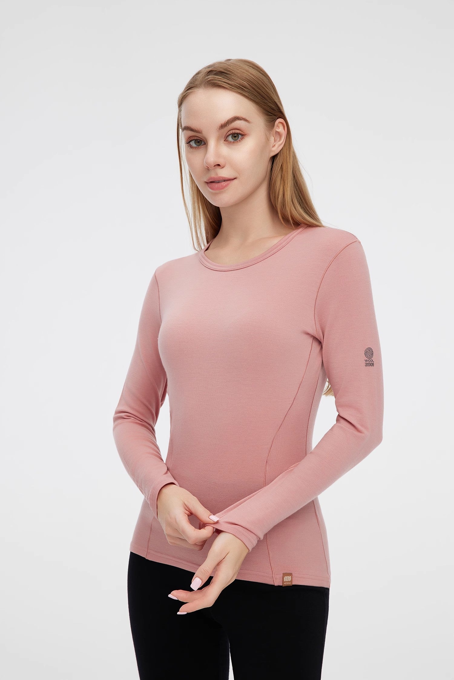 17.5μm ZEALWOOD Women‘s Long-sleeved Merino Wool T-shirt (200g)