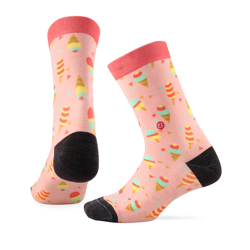 LIFESTYLE PATTERN Merino Wool Crew Socks