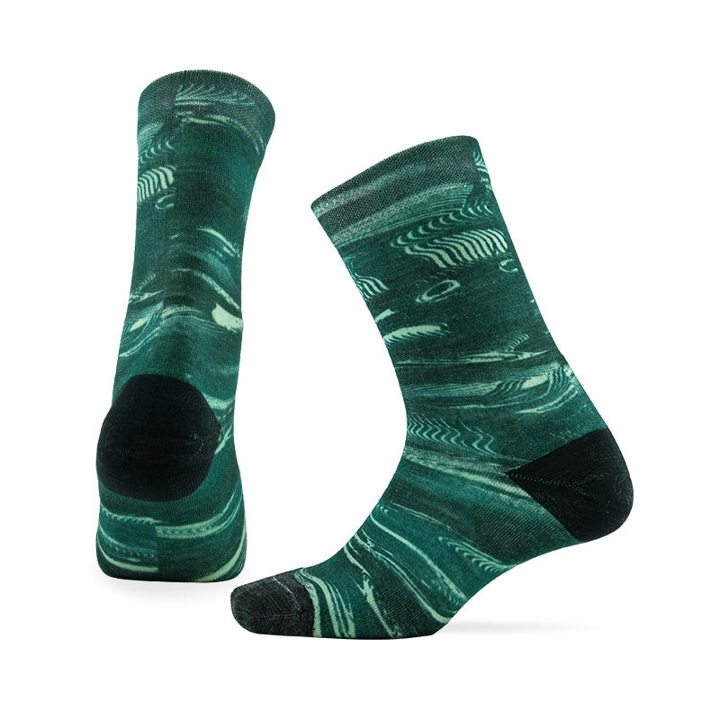LIFESTYLE PATTERN Merino Wool Crew Socks