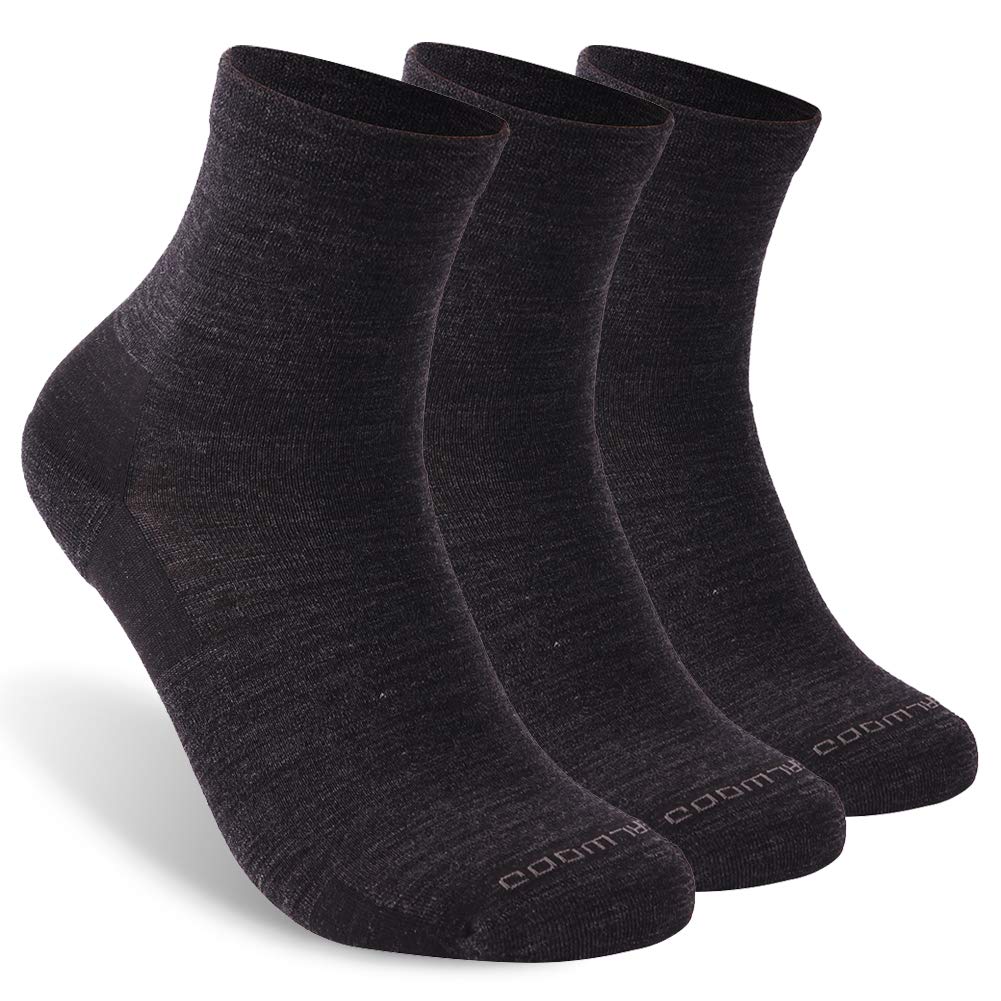 3 Pairs Athletic Running Sock ZEALWOOD Merino Wool Anti-blister Hiking Sock