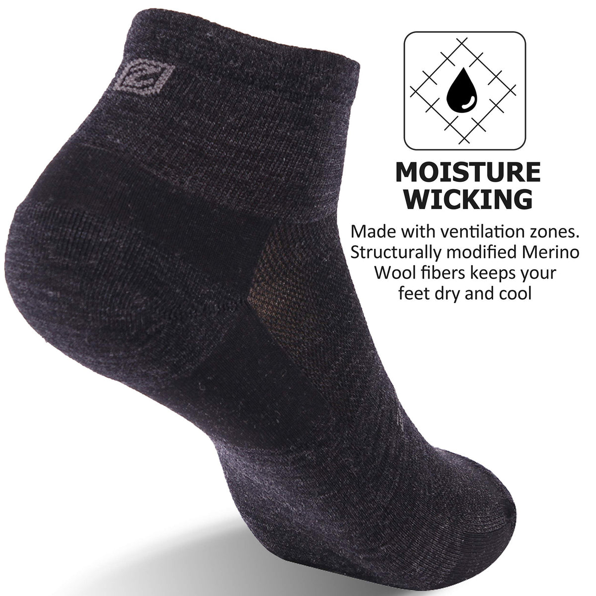 Buy Thermal Merino Wool Socks, ZEALWOOD Premium large Wool Crew