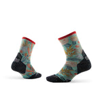Trail Run Pattern Merino Wool Socks