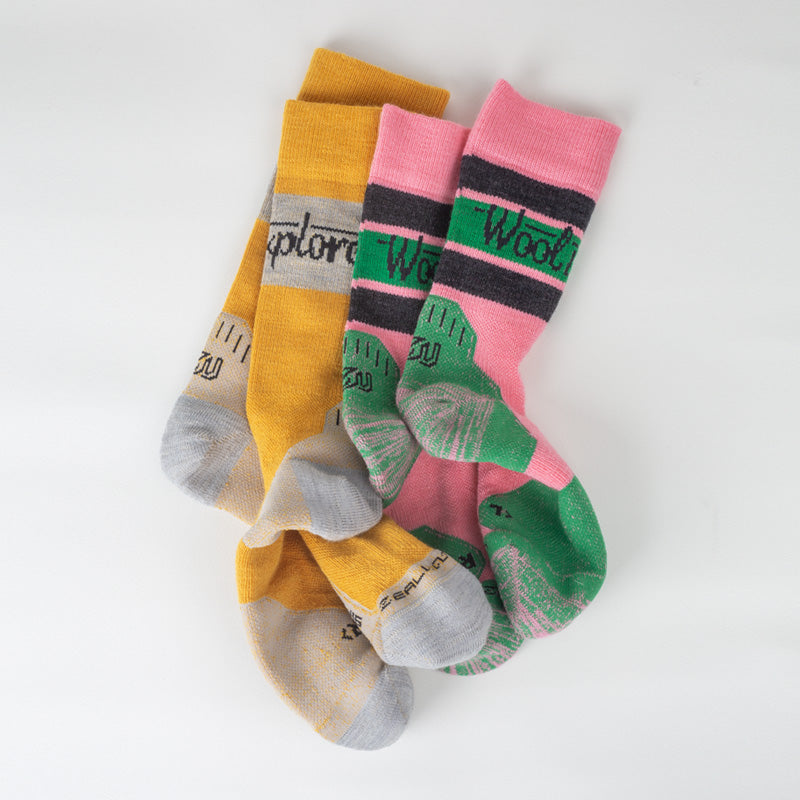 TRAVEL MD Merino Wool Crew Socks Winter