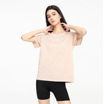 17.5μm Women's Wool Tencel Short Sleeve T-shirt Traveller Series