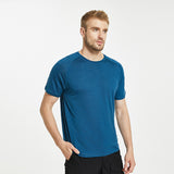 17.5μm Men's Wool Tencel Short Sleeve T-shirt Traveller Series