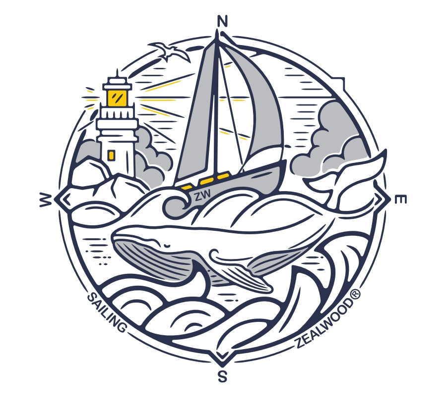 17.5μm Women‘s Wool Short Sleeve T-shirt (Sailing Navigation) (150g)