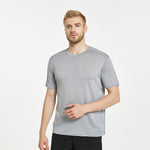 17.5μm Men's Wool Tencel Short Sleeve T-shirt Designer Series