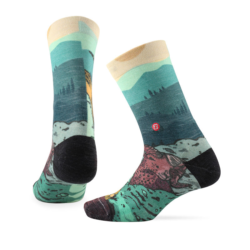 LIFESTYLE PATTERN Series Premium Merino Wool Crew Socks - Image 5