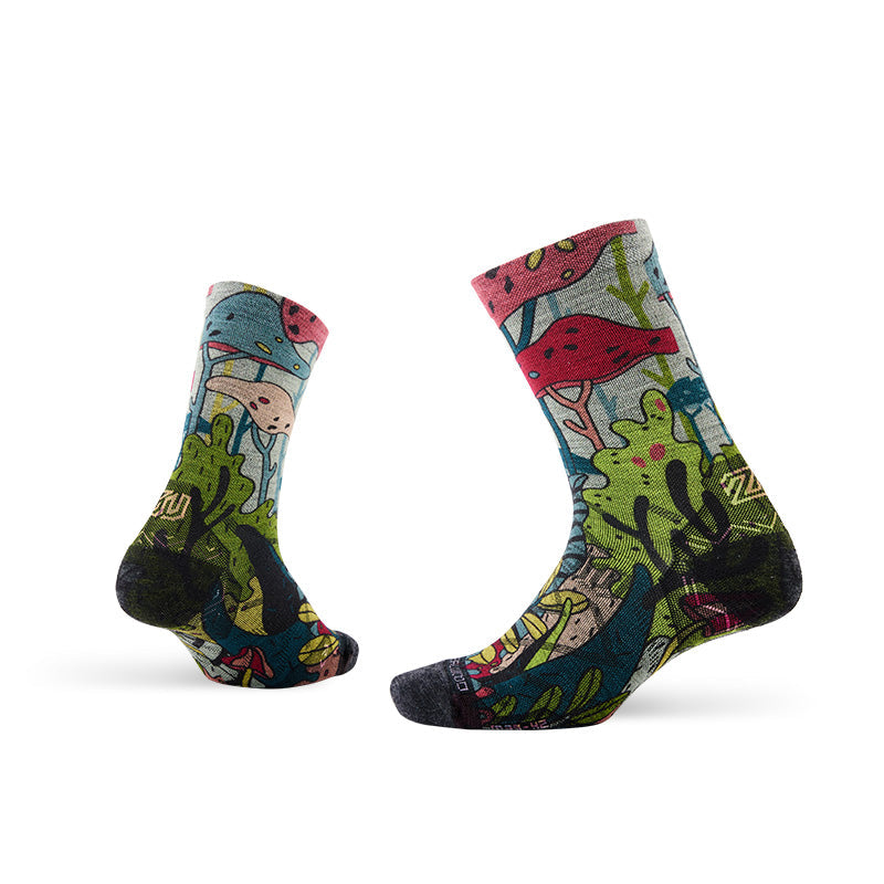 Lifestyle Pattern Merino Wool Crew Socks - Image 5