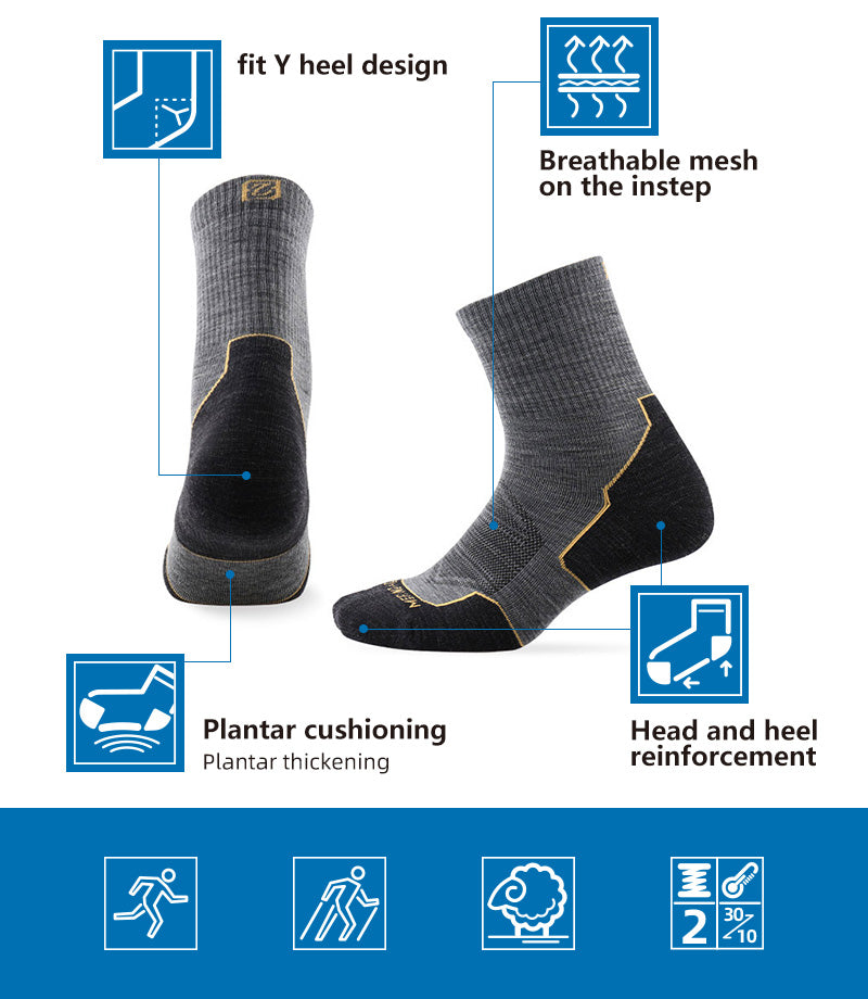 TRAIL RUN Merino Wool Ankle Socks - Image 3
