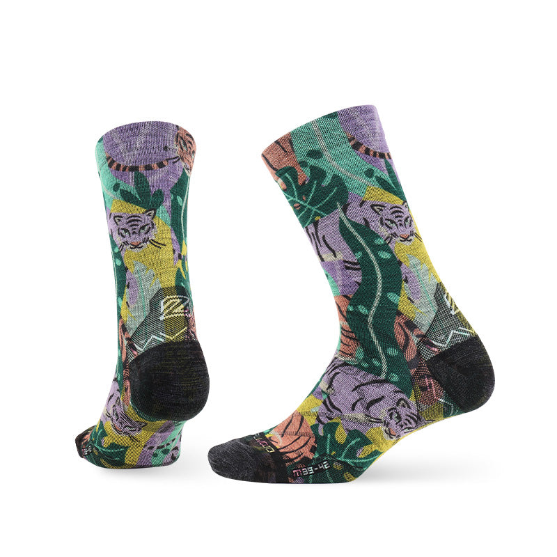 Lifestyle Pattern Merino Wool Crew Socks - Image 10