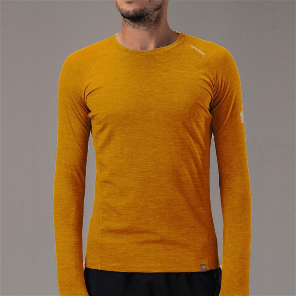 17.5μm Men's Long-Sleeve Merino Wool T-shirt (150g)