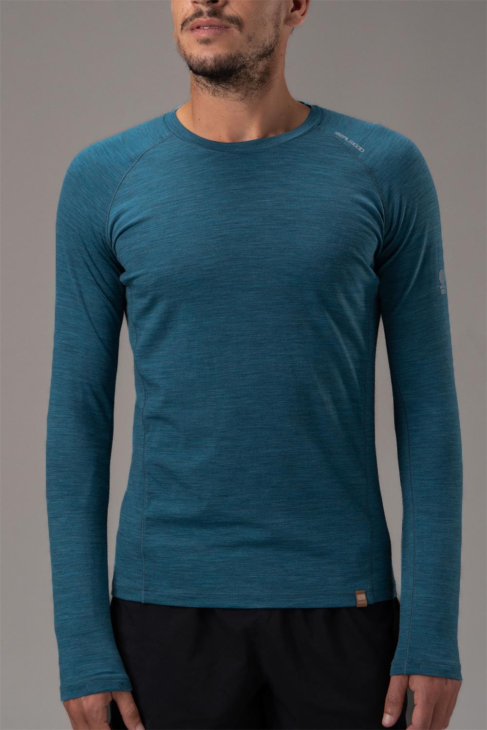 17.5μm Men's Long-Sleeve Merino Wool T-shirt (150g) - Image 2