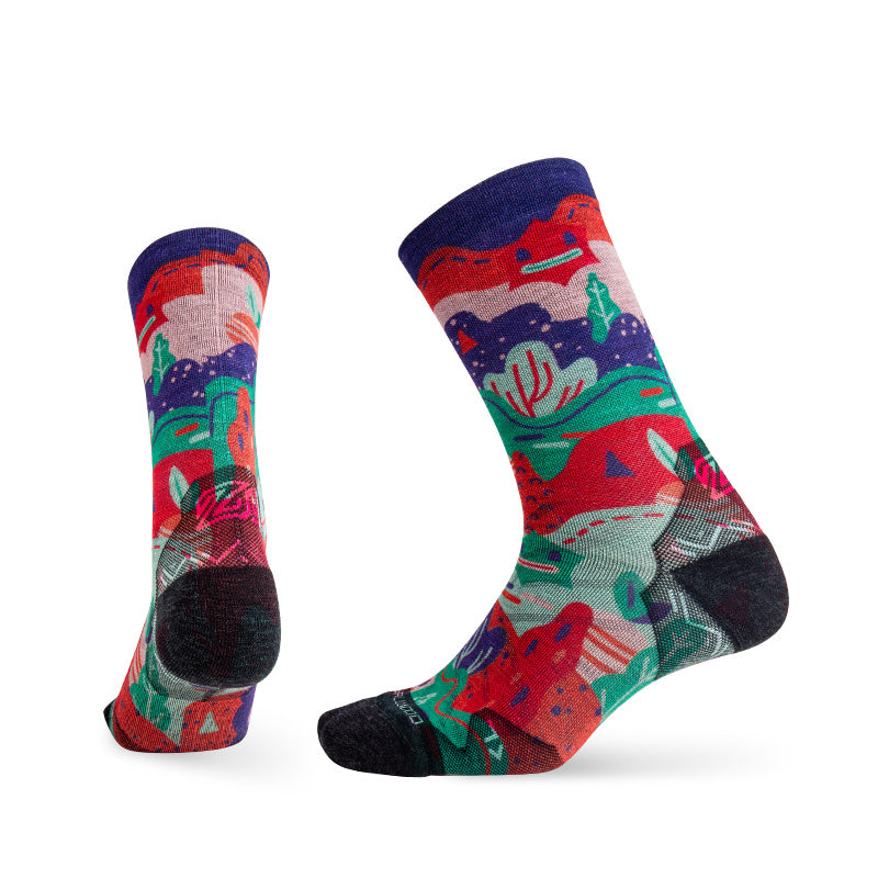 Lifestyle Pattern Merino Wool Crew Socks - Image 12