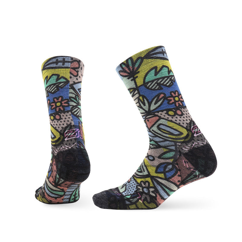 Lifestyle Pattern Merino Wool Crew Socks - Image 8