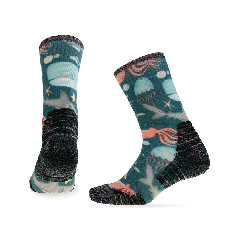 PATTERN TRAINING Merino Wool Crew Socks - Image 8