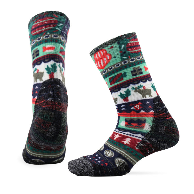 PATTERN TRAINING Merino Wool Crew Socks - Image 4