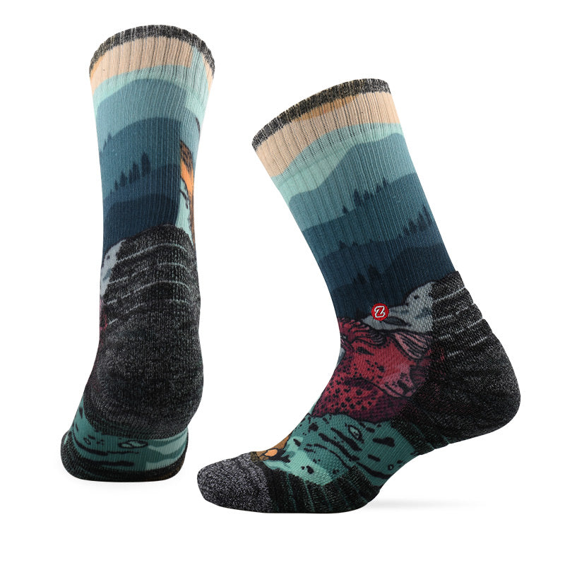 PATTERN TRAINING Merino Wool Crew Socks - Image 5