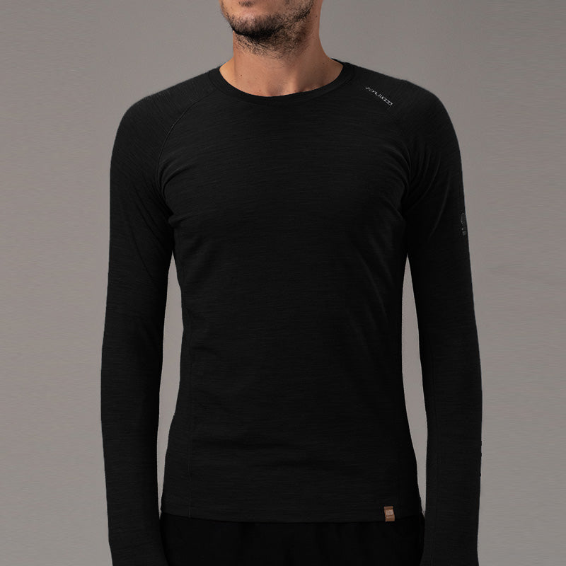 17.5μm Men's Long-Sleeve Merino Wool T-shirt (150g) - Image 3