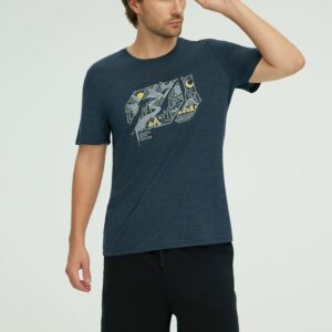 17.5μm Men's Wool Short Sleeve T-shirt (Z-mark) 150g