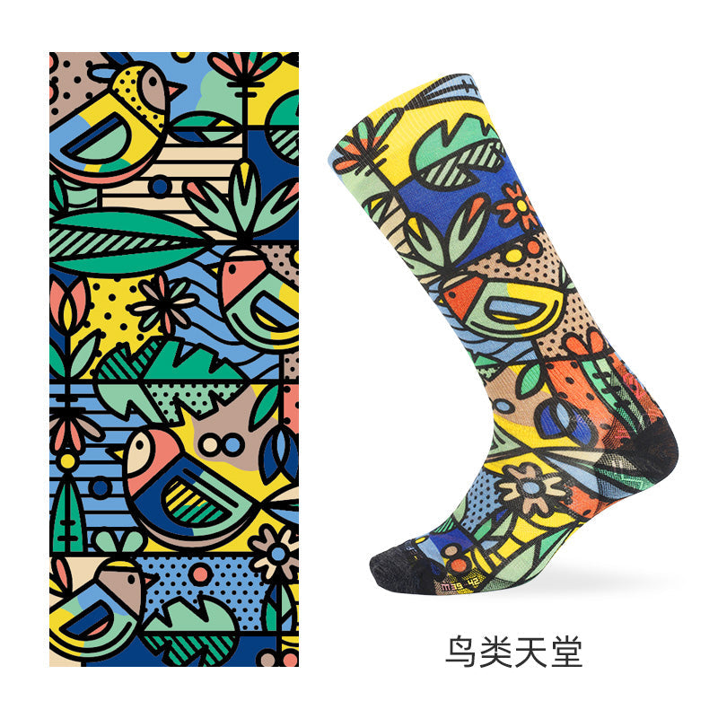 SKI PATTERN I Merino Wool Crew Socks - Image 5